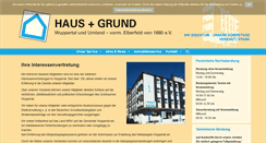 Desktop Screenshot of hausundgrundwtal.de